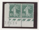 VARIETÉ- N°159   -10c VERT  SEMEUSE CAMÉE  N** -( C " DE ABSENT TENANT à NORMAL - Unused Stamps