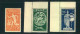1954, NATU Komplett Postfrisch - Michel 615/617 - Ungebraucht