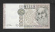 Italia - Banconota Non Circolata FdS AUNC Da 1000 Lire " Marco Polo" Lettera F P-109b - 1988 #19 - 1000 Liras