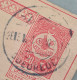 GUÉURÉDÉ 1911 (Gürece / Mugla, Bodrum) UNRECORDED C&W IN BLUE, VERY RARE On Turkey Postal Stationery Card (cover - Cartas & Documentos