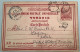 SIVAS Negative Seal 1889 On Turkey Postal Stationery Card, American Mission>Logan, Utah, USA  (Kayseri Cover - Brieven En Documenten