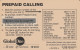 PREPAID PHONE CARD BELGIO  (CV2947 - GSM-Kaarten, Herlaadbaar & Voorafbetaald