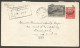 1933 Registered Cover 15c Quebec Citadel/Uprated PSE CDS Gagetown NB To St John New Brunswick - Histoire Postale