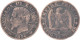 FRANCE - 3 X 5 Centimes Napoléon III - 1854 D 1854 W 1853 BB - 17-017 - 5 Centimes