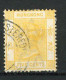 H-K  Yv. N° 38 ; SG N° 58 Fil CA (o)  5c Jaune Victoria  Cote 8,5 Euro BE   2 Scans - Gebraucht