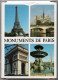 Jeu De 54 Cartes Monuments De PARIS Playing Cards - 54 Cartas