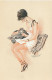 CARTE POSTALE ORIGINALE ANCIENNE ILLUSTRATEUR SIGNEE MASSART : FEMME SEINS NUS PIN UP SEXY EROTIC DES ANNEES 1920 - Pin-Ups