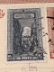 SMYRNA FIRST EXHIBITION 1927 OVPT (Mi.858-859) RARE USAGE On Turkey Postal Stationery>Denmark (cover - Briefe U. Dokumente