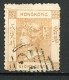 H-K  Yv. N° 2 ; SG N° 2 Sans Fil  (o) 8c Bistre Pâle  Victoria  Cote 90 Euro BE  2 Scans - Used Stamps