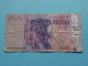 10.000 Dix Mille Francs CFA ( See / Voir Scans ) Afrique Centrale " K " 2003 - N° 03688908227 ( Circulated )  ! - États D'Afrique De L'Ouest