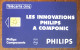 PHILIPS TELECARTE 5U RÉF PHONECOTE Gn7 NEUVE SCHEDA TARJETA PHONECARD PREPAID PREPAYÉE CALLING CARD - 5 Eenheden