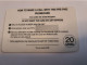 GREAT BRITAIN /20 UNITS / EROTIC COLLECTION / MODEL / NAKED WOMAN   / (date 02/99)  PREPAID CARD / MINT  **15878** - Verzamelingen