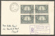 1948 FDC Registered Cover Block Of 4c Responsible Govt #277 CDS Toronto Stn F Ontario - Histoire Postale