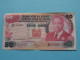 50 (Fifty) Shillings ( See / Voir Scans ) KENYA - 14th Sept 1986 ( Circulated ) VF ! - Kenia