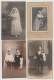 Religieux / Communiantes Et Communiants : Lot De 53 Cartes-photo Et Photos. - Colecciones Y Lotes