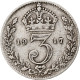 Grande-Bretagne, George V, 3 Pence, 1917, TB, Argent, KM:813 - F. 3 Pence