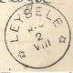 Op 411: S.M. : _ PMB _ BLP 31 VII __ > * LEYSELE * 2 VIII __ [1915]:sterstempel/pk:John Bull Dog Tearing A Pirate Flag - Niet-bezet Gebied