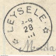 Op 413: S.M. : 2 PMB 2  25 III ▄ > * LEYSELE * 8-9 28 III ___ [1915]: Sterstempel / Pk: ALBERT La Baselique 1914 - Zone Non Occupée
