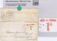 Ireland Derry 1840 Uniform Penny Handstruck "PAID AT DERRY/1d" In Red On Cover To Edinburgh, DERRY NO 11 1840 Cds - Voorfilatelie