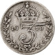 Grande-Bretagne, George V, 3 Pence, 1918, TB, Argent, KM:813 - F. 3 Pence