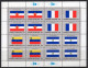 1980 UNITED NATIONS FLAGS 3x SHEETLETS MICHEL: 352-363 MNH ** - Blocks & Kleinbögen