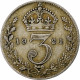 Monnaie, Grande-Bretagne, George V, 3 Pence, 1921, TB+, Argent, KM:813a - F. 3 Pence