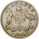 Australie, George VI, Sixpence, 1943, Denver, TTB, Argent, KM:38 - Sixpence