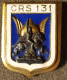 Insigne Militaire 95 , C.R.S. 131, CLERMONT FERRAND, émail Augis Lyon - Police & Gendarmerie