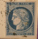 BZ0  FRANCE  BELLE LETTRE   1852   A GANNAT   +CERES N°4 BELLES MARGES   +AFF. INTERESSANT + - 1849-1850 Cérès