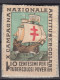 Italy 1940 ⁕ CAMPAGNA NAZIONALE ANTITUBERCOLARE - 10 Centesimi Per I Tubercolosi Poveri ⁕ CHARITY STAMP 1v Used On Paper - Erinnophilie
