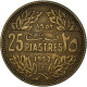 Monnaie, Liban , 25 Piastres, 1952 - Libanon