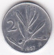 Italie 2 Lire 1957 Abeille , En Aluminium , KM# 94 - 2 Liras