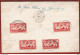 Danzica 1923 Aerogramma Unif. A11,12,14x2,15x10 09/08/23 A Liepaja Lettonia VF/F - Lettres & Documents