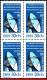 Ref. BR-1114-Q BRAZIL 1969 - EARTHLY STATION EMBRATEL,RADAR ANTENNA, MI# 1203,BLOCK MNH, TELECOMMUNICATION 4V Sc# 1114 - Blocks & Kleinbögen