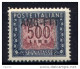 Trieste A 1949 Segnatasse 500&pound; Sass. S28**/MNH VF - Taxe