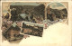 42403837 Tharandt Panorama Kurhaus Forstakademie Ruine Litho Tharandt - Tharandt