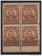 Stati Unitii 1902 Unif.167 Block Of 4 **/MNH VF/F - ...-1940