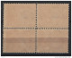 Stati Unitii 1909 Unif.234 Block Of 4 **/MNH VF/F - 1. ...-1940