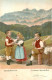 13724143 Appenzell IR Kinder Appenzellertracht Kuenstlerkarte Appenzell IR - Other & Unclassified