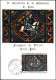 Delcampe - France 1965 Y&T 1427. 3 Cartes Maximum, Curiosités D'impression. Vitrail De La Cathédrale De Sens. Couleurs Déplacées... - Verres & Vitraux