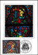 France 1966 Y&T 1492. Vitrail De La Sainte Chapelle. 3 CM. Baptême De Jésus. Curiosités : Christ Jaune / Rose - Glasses & Stained-Glasses