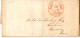 (N162) USA LAC Red Cancellation New York - Rate 5 Cts - Reading (Penn) 1850. - …-1845 Vorphilatelie