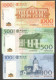 FullSet 6 Pcs Macau Macao 1000 500 100 (1st AAPrefix) 50 20 10 Patacas 2008 UNC - Macau