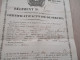 Esto Royaume De France 37ème Régiment De Ligne Certificat De Service 1832 Castilbon De Béziers Grenadier Restauré Scotch - Documents