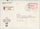 Schweiz 1942, Brief Einschreiben Freistempel Generaldirektion PTT Bern - Glarus,  Souvenir Ausgabetag Altstoffmarken  - Affranchissements Mécaniques