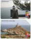 Italië, 2 Telephonecards Lighthouses - Fari