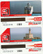 Italië, 2 Telephonecards Lighthouses - Vuurtorens