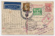 WW2 PANAM 1941 USA To New-York Air Mail Postal Stationery Transit Lisboa Censorship British EXAMINER 1 + Air Link Cachet - Storia Postale