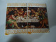 GREECE CARDS  PUZZLES PAINTING  LAST SUPPER 2  SCAN - Painting