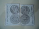 GREECE MINT  PUZZLE 2 CARDS COLLECTIVE COINS FROM  MACEDONIA - Francobolli & Monete